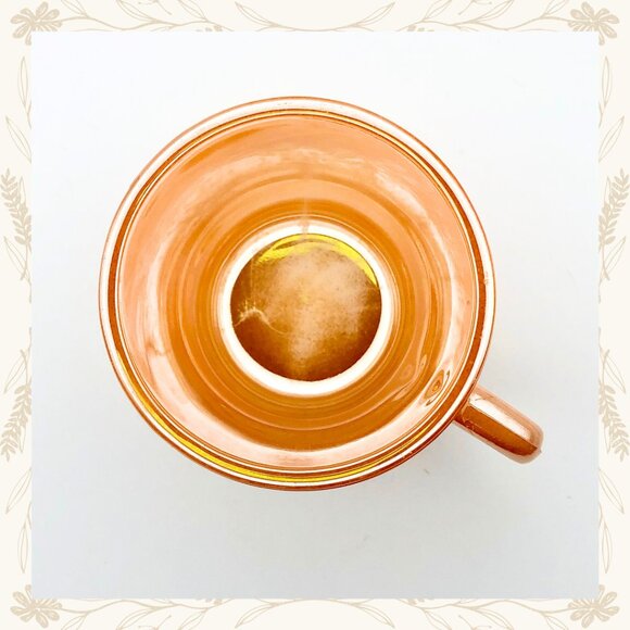 Vintage Termocrisa Peach Luster Mugs – Set of 2 (1950s) - Picture 6 of 16